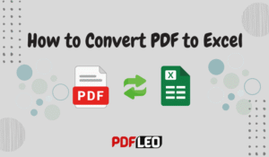 how to convert pdf to excel