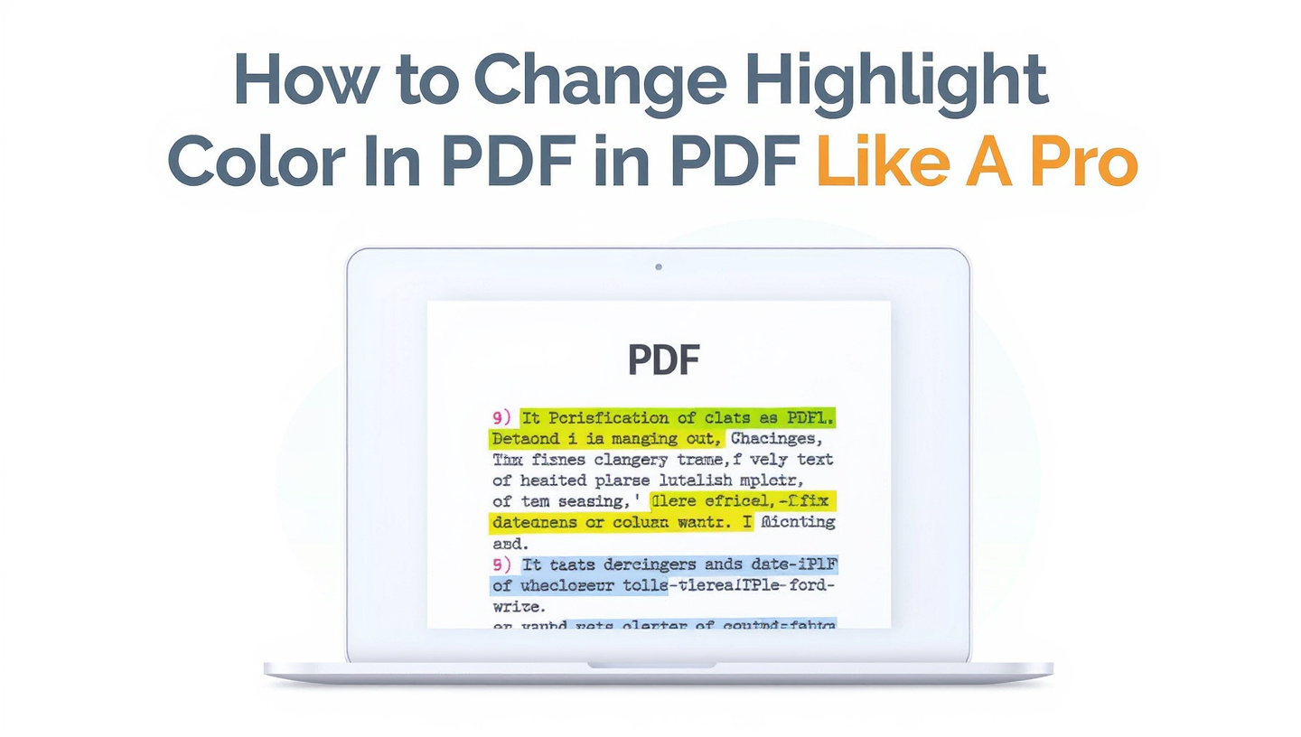 How to Change Highlight Color in PDF Like a Pro : Effortless Ways in 2025