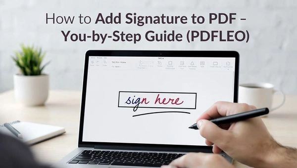 How to add signature to pdf