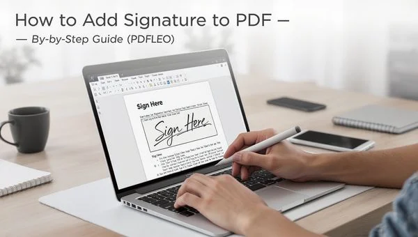 How to add signature to pdf